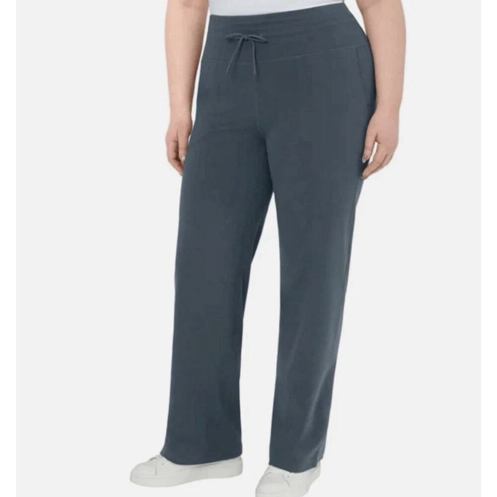 Mondetta Women's High-Rise Straight Leg Pants Size XXL Gray NWT Drawstring